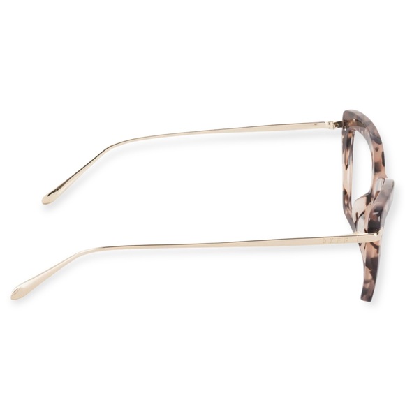 DIFF Mila Bluelight Glasses Himalayan Tortoise Gold Frame Blue Blocking Lenses - Picture 5 of 7